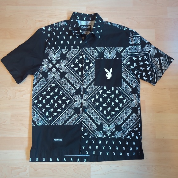 Playboy Men’s Short Sleeve Shirt - Picture 3 of 9